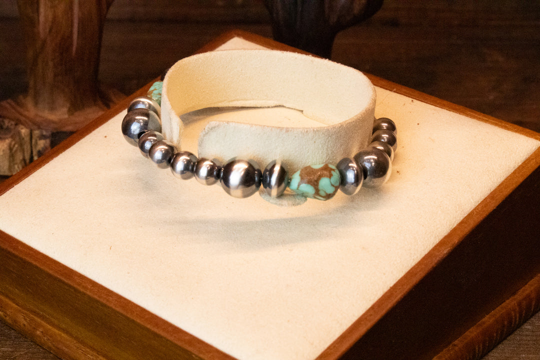 Turquoise & Navajo Pearls Bracelet