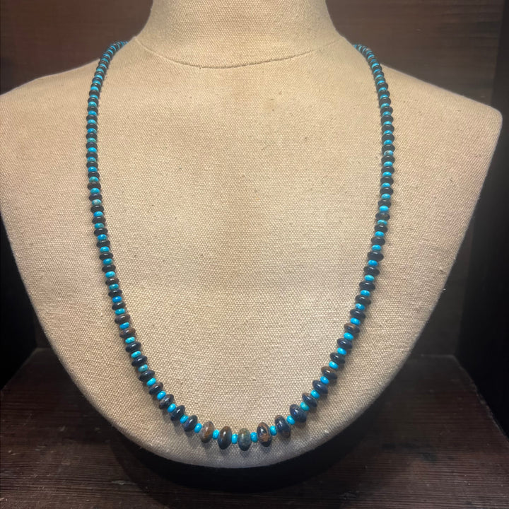 Bisbee Azurrle 3mm Campitos Rondell Necklace