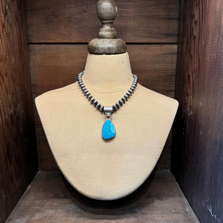 Blue Campitos Triangle Pendant