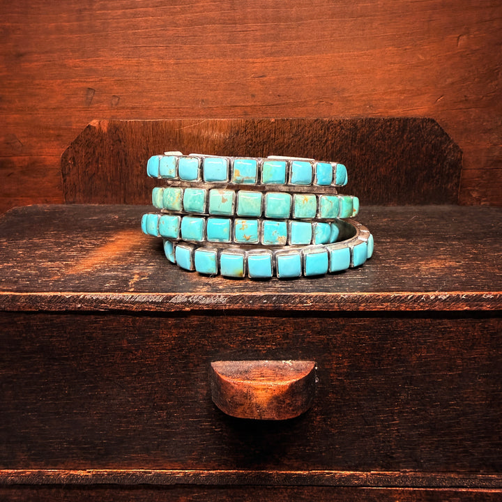 Sleeping Beauty Square Stacker Cuff (Medium)