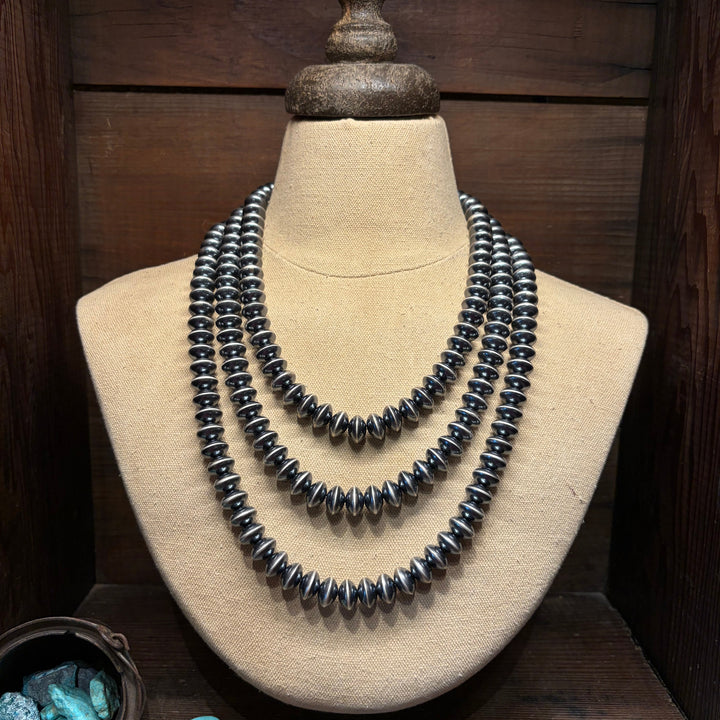12mm Round Rondelle Navajo Pearls