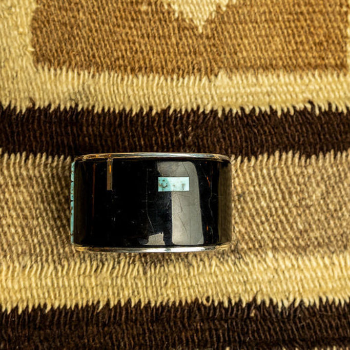 Modern Navajo Inlay Cuff Bracelet