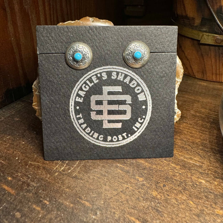 Small Turquoise Button Concho Studs