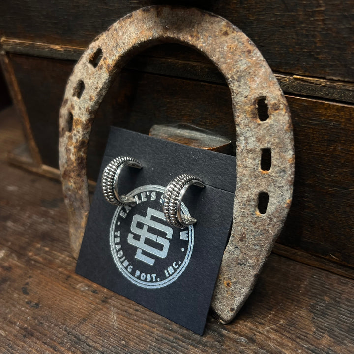 Double Coil Small Hoops