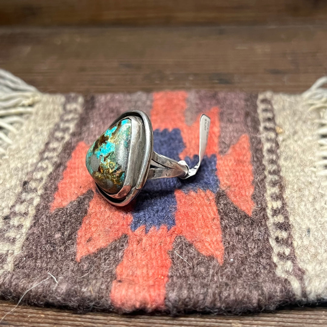 Montezuma Nevada Turquoise Vintage 1970's Ring