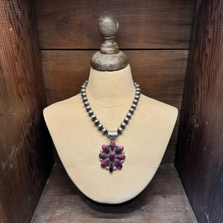 Purple Spiny Cluster Pendant