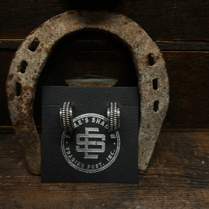 Double Coil Small Hoops