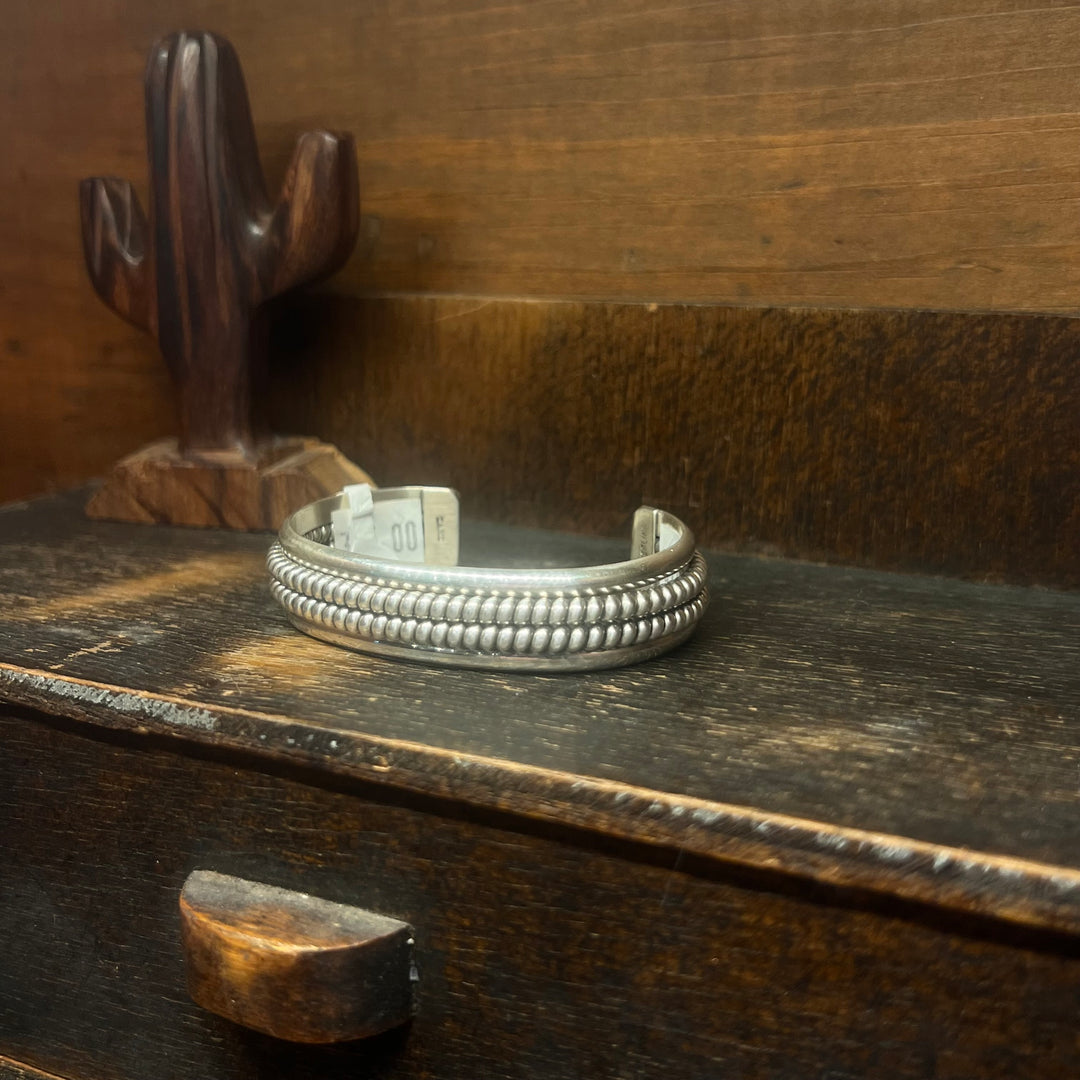 Sterling Silver Double Coil Cuff