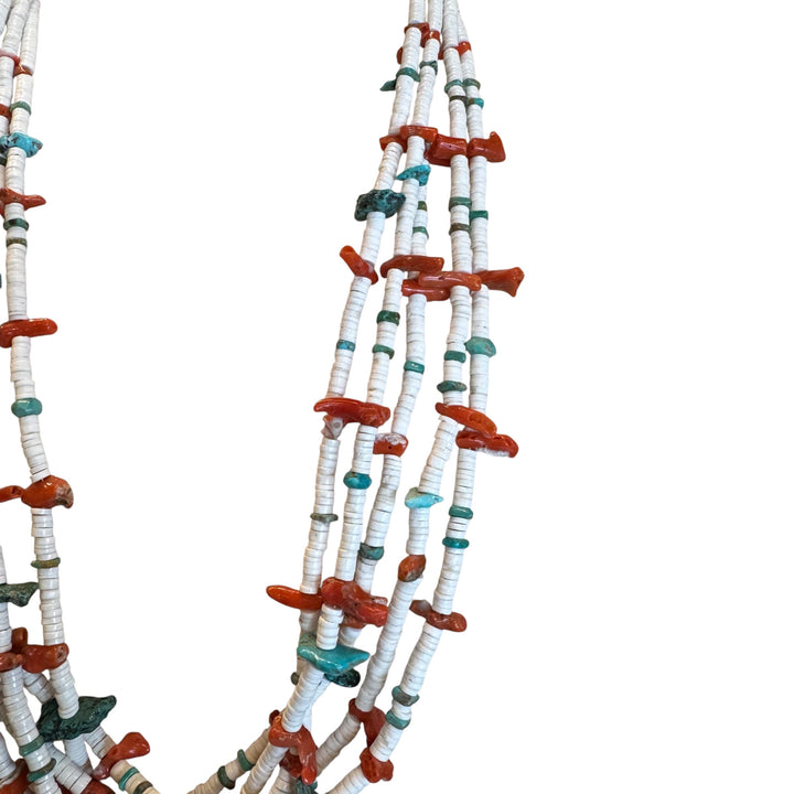 Multi Color 5 Strand Traditional Necklace