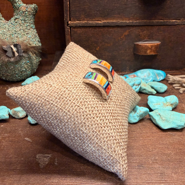 Indian Summer Hoop Inlay Studs
