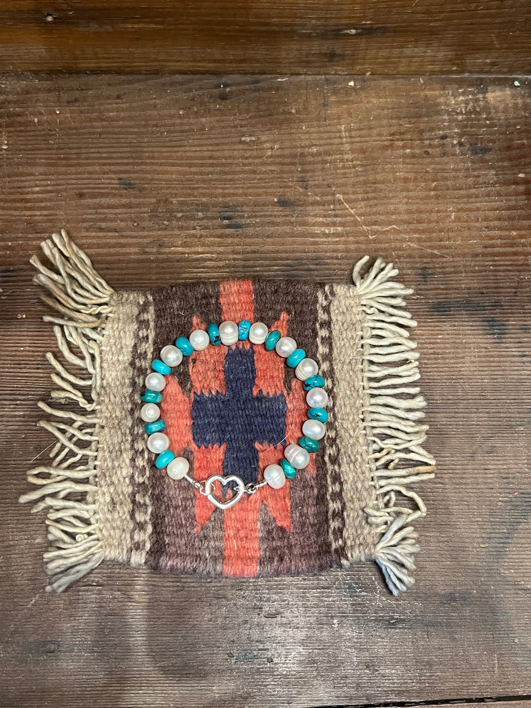 Turquoise & Freshwater Pearls Bracelet