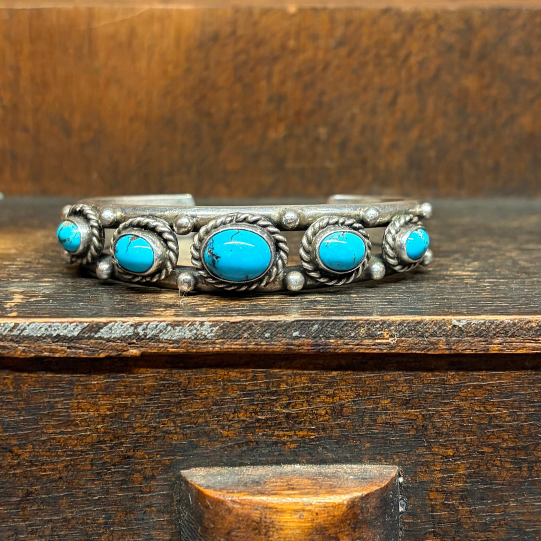 Vintage 5 Stone Cuff