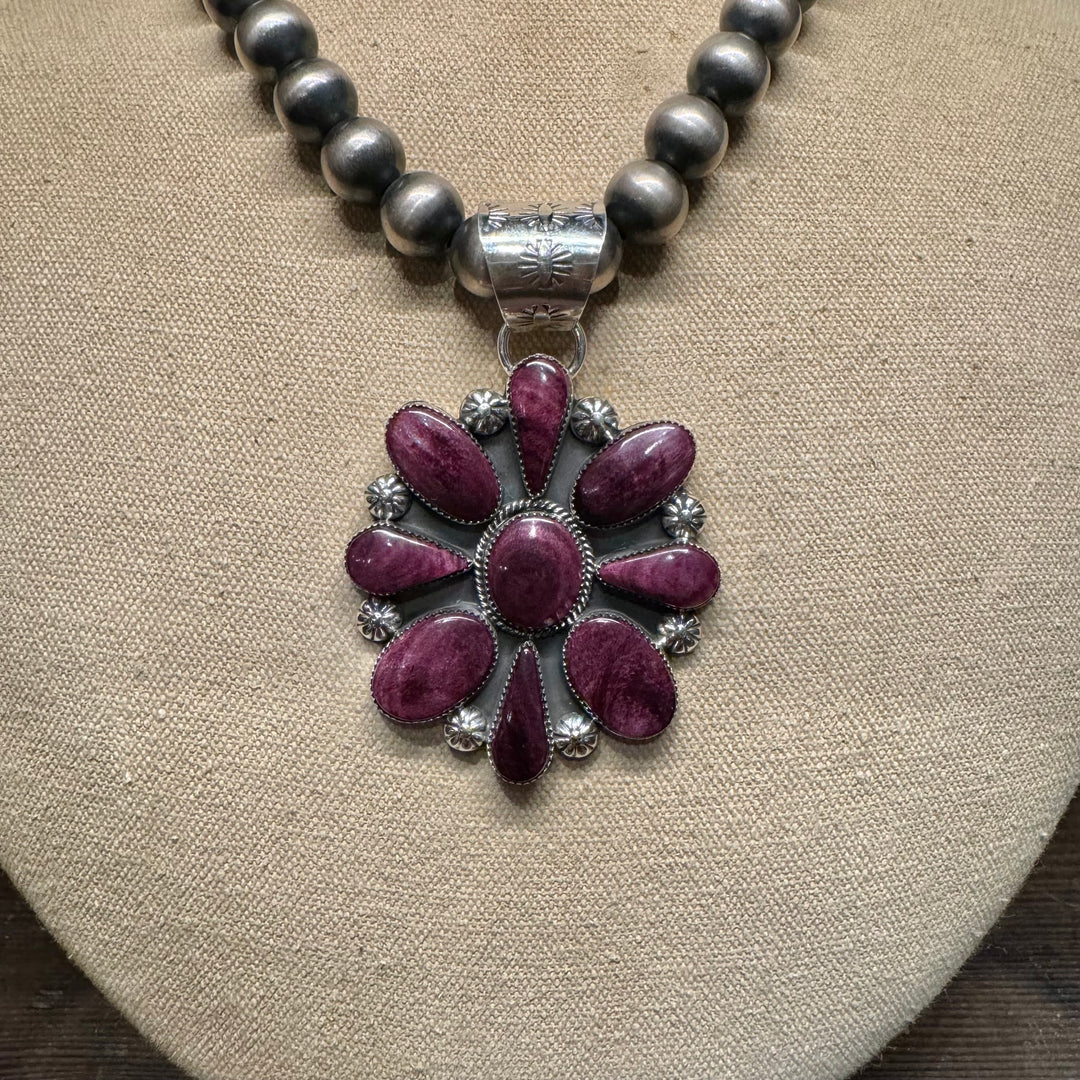 Purple Spiny Cluster Pendant