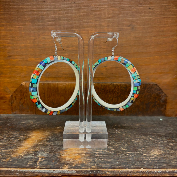 Charlene Reano Mosiac Hoops