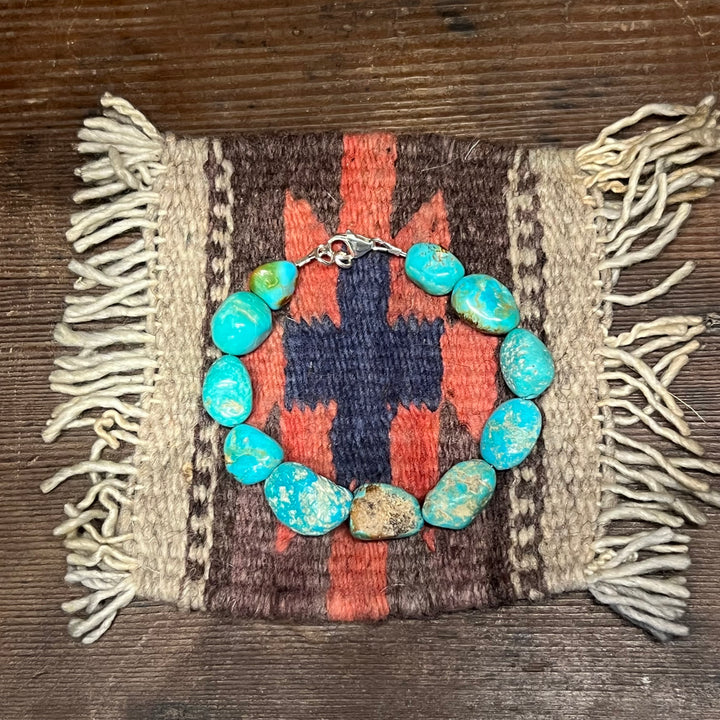 Turquoise Nugget 6” Bracelet