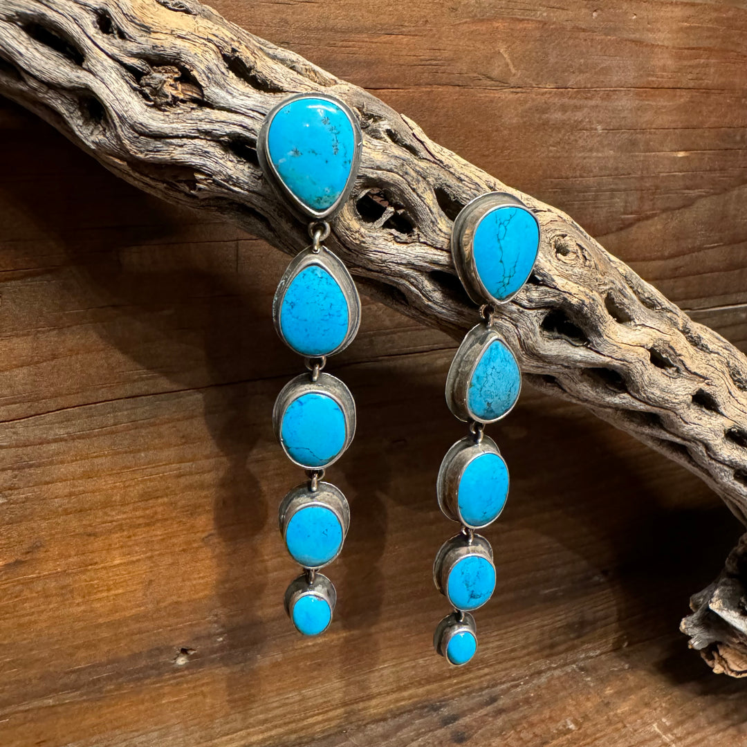 Kingman Turquoise Drop Earrings