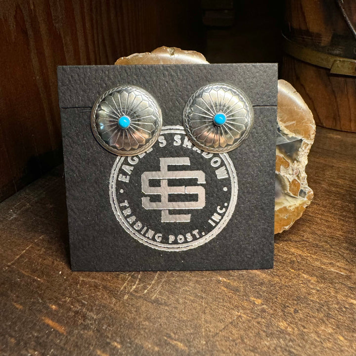 Turquoise Flower Concho Studs