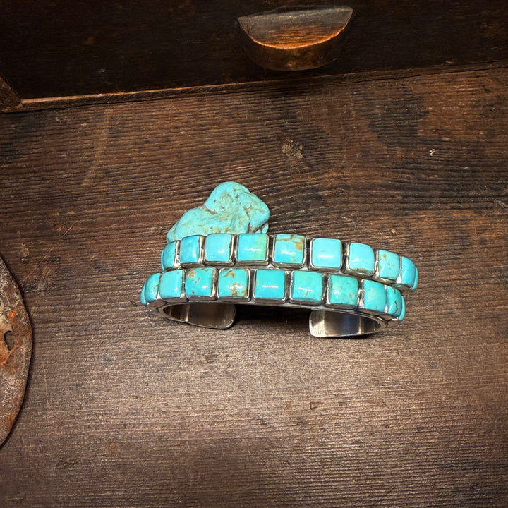 Sleeping Beauty Square Stacker Cuff (Medium)