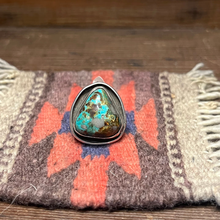 Montezuma Nevada Turquoise Vintage 1970's Ring