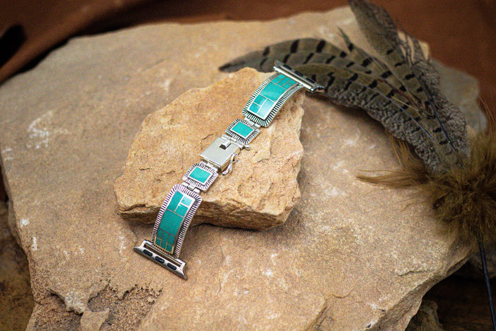 Turquoise Valley Inlay Watch Band