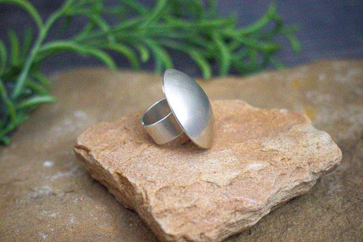 Sterling Silver Plain Concho Ring