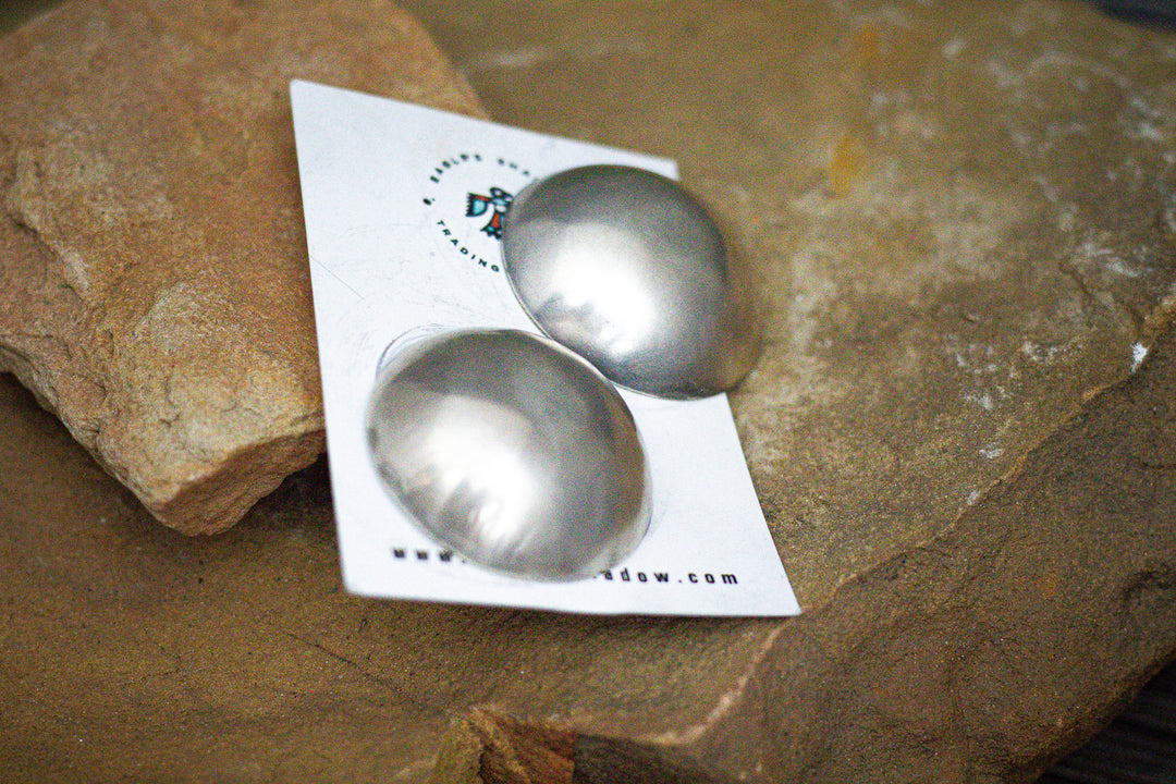 Navajo Half Pearl Earrings