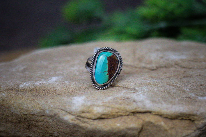 Nevada Turquoise Vintage Rope Ring