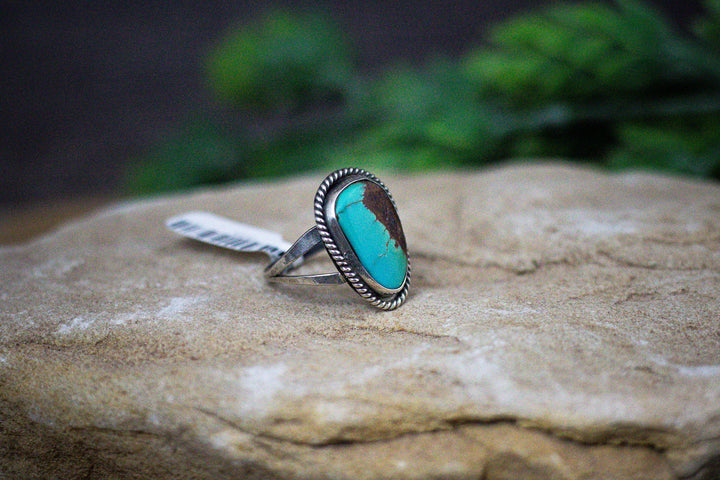 Nevada Turquoise Vintage Rope Ring