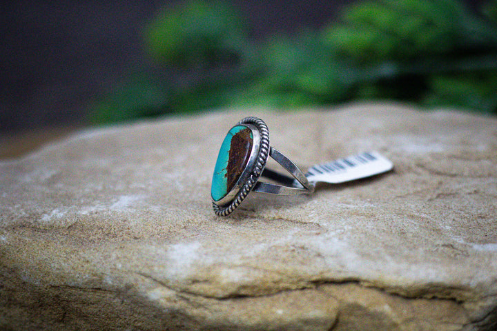 Nevada Turquoise Vintage Rope Ring