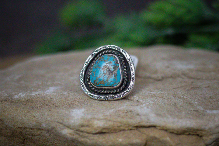 Lone Mountain Nevada Turquoise Vintage Ring