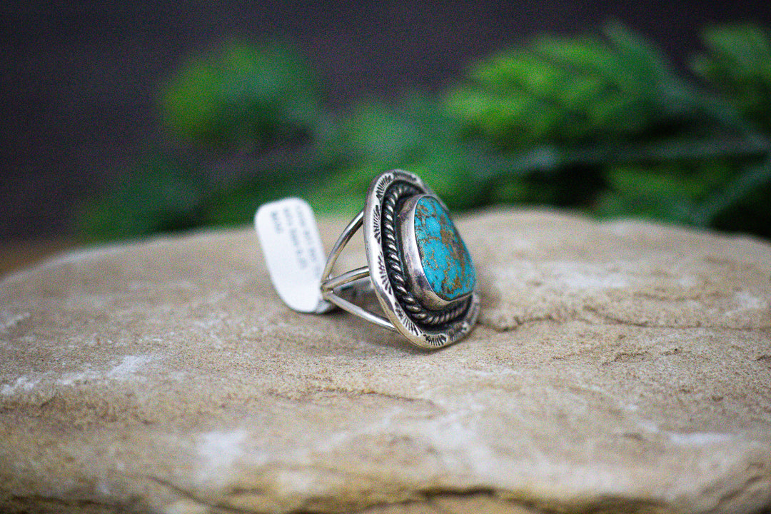 Lone Mountain Nevada Turquoise Vintage Ring