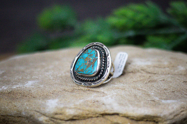 Lone Mountain Nevada Turquoise Vintage Ring