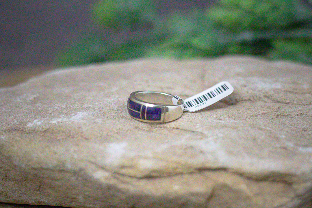 SterlingSliver Sugilite Inlay Ring Size 8