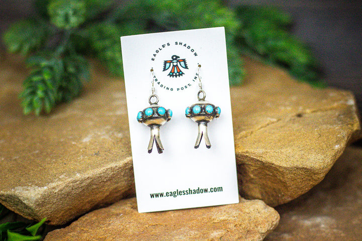 Turquoise Squash Blossom Earrings