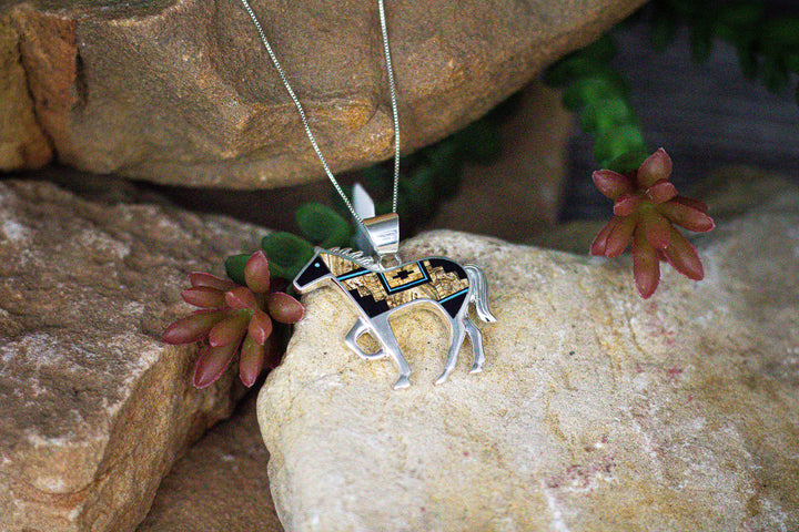 Turquoise Creek Fancy Inay Horse Pendants