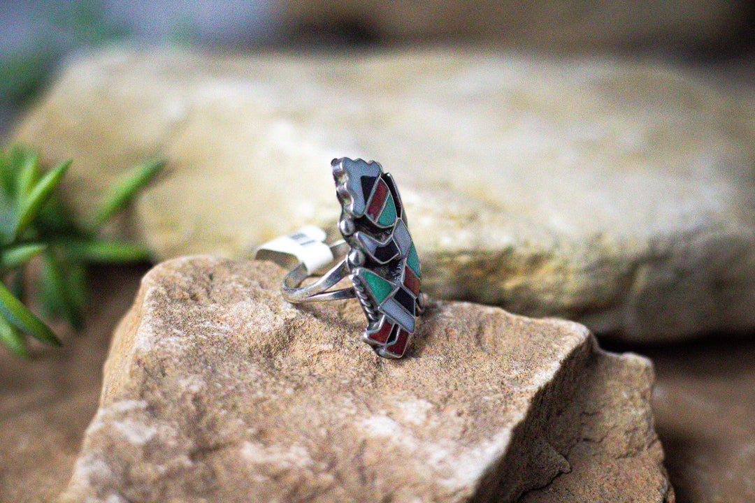 Rainbow Man Inlay Ring