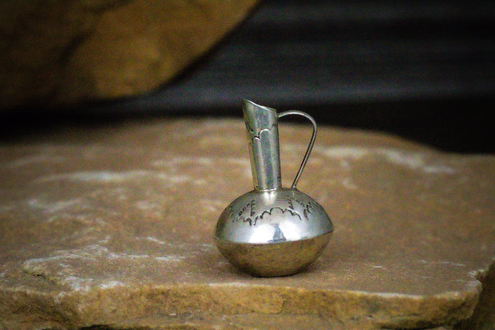 Sterling Silver Hand Stamped Miniature Vases