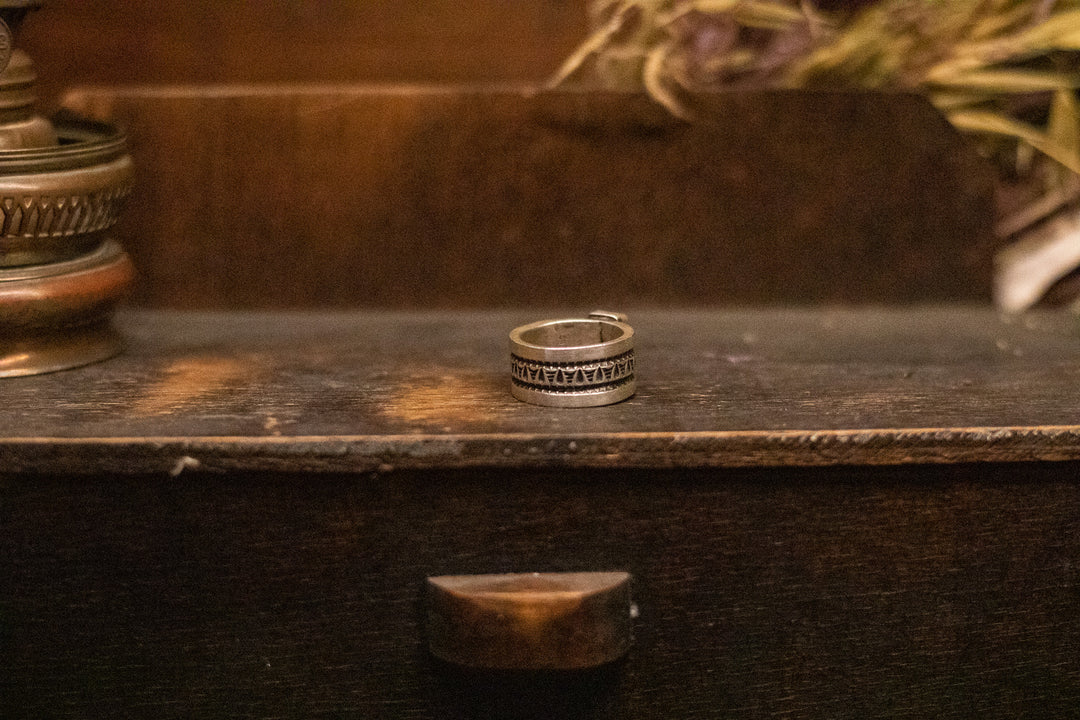 Mediterranean Coral Stamp Ring