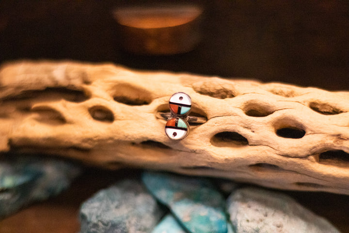 Zuni Two Sun Face Ring