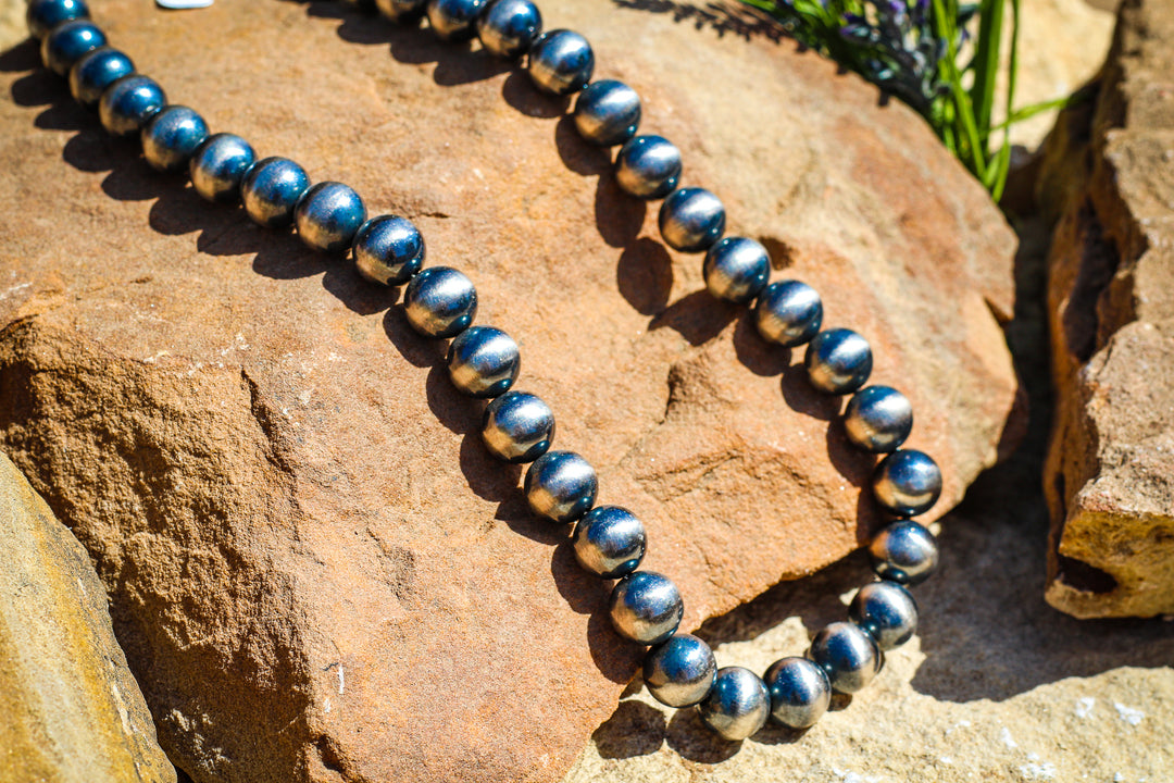 Navajo Pearls 14mm 20" Necklace