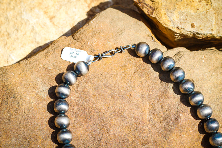 Navajo Pearls 12mm 16" Necklace