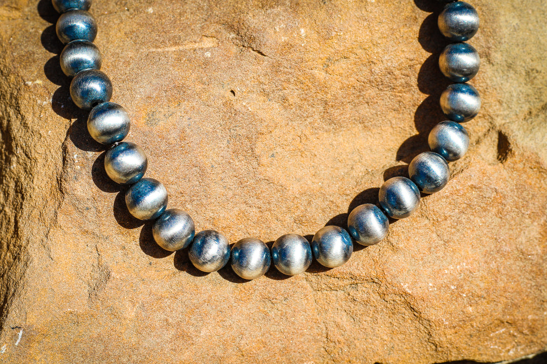 Navajo Pearls 12mm 14" Necklace
