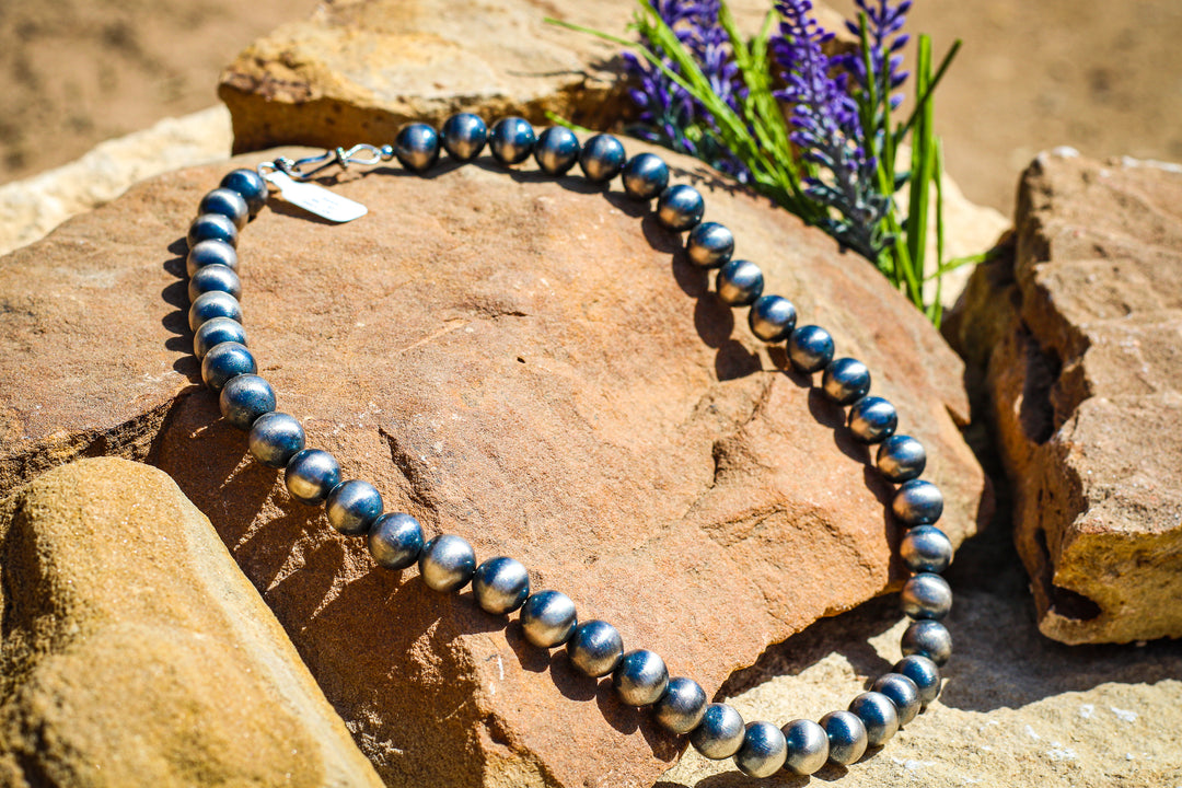 Navajo Pearls 12mm 20" Necklace