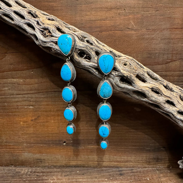 Kingman Turquoise Drop Earrings