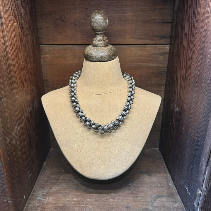 Silver Cluster Necklace