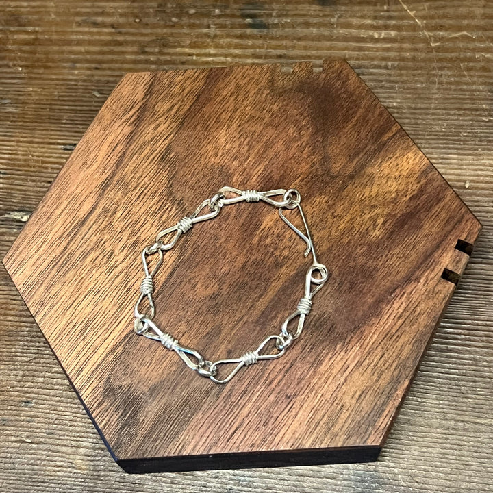 Handmade Twist Link Bracelet 7"