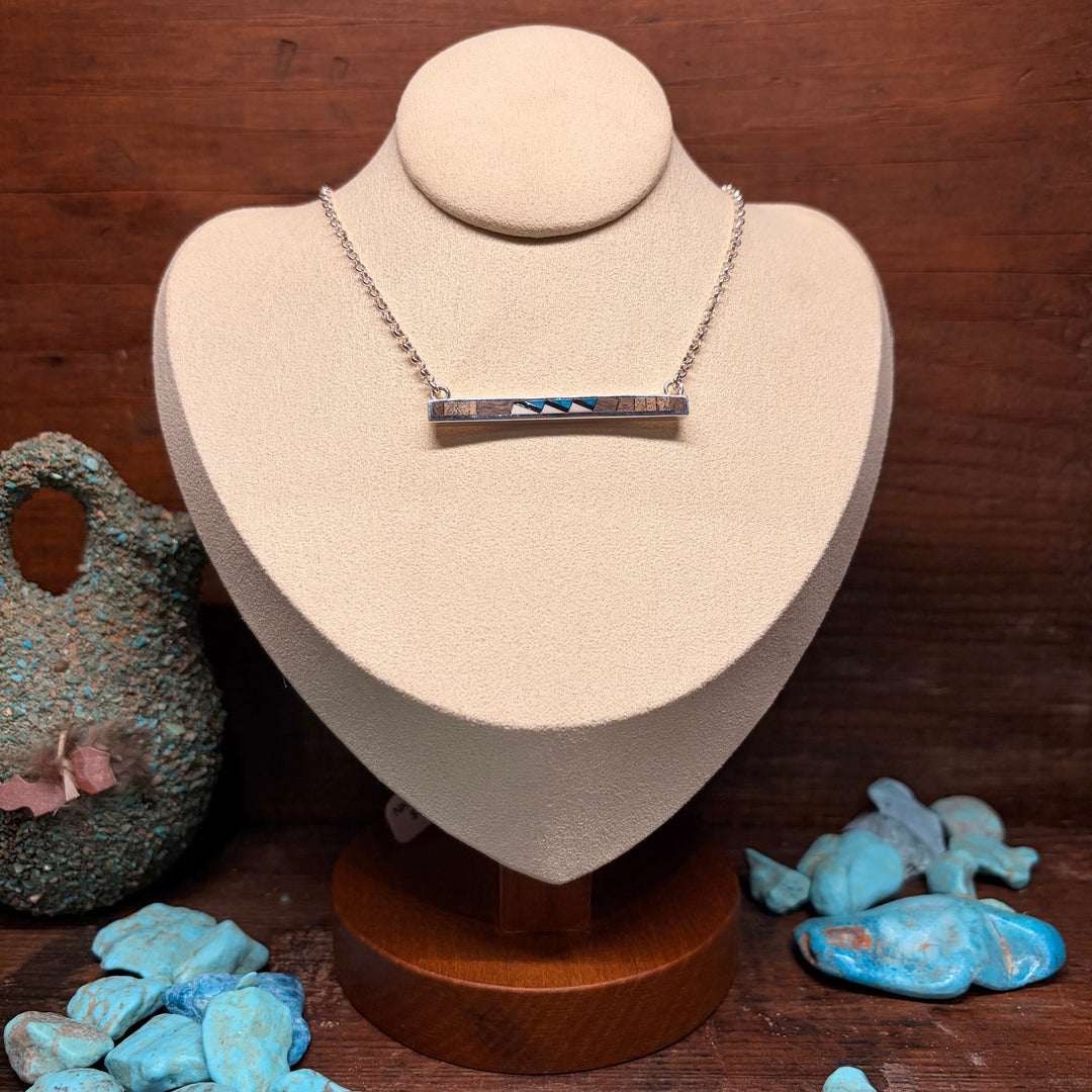 Inlay Bar Necklaces