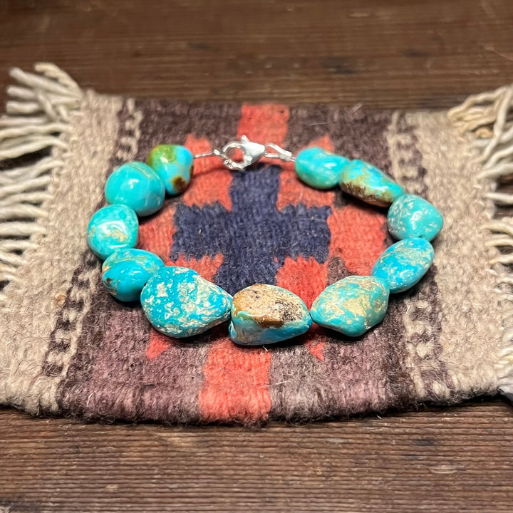 Turquoise Nugget 6” Bracelet