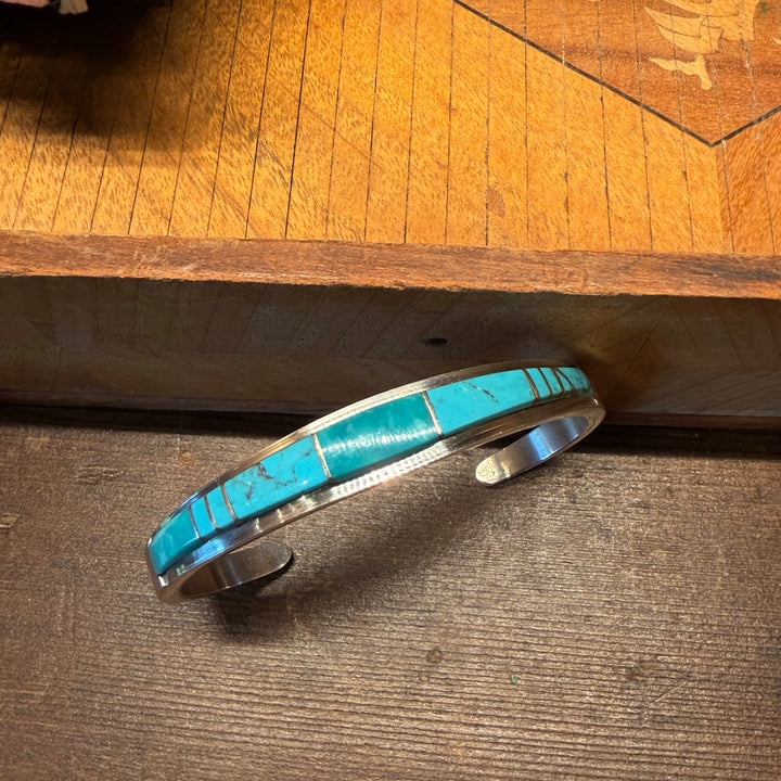Blue Current Inlay Cuff