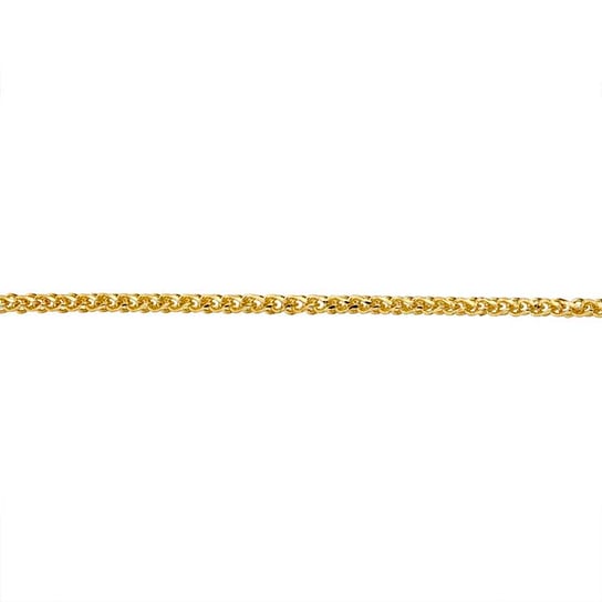 14K Yellow Gold 1mm Diamond-Cut Wheat Chain